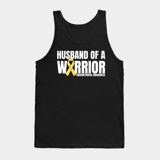 Husband of a Warrior Endometriosis Awareness Tank Top by Shopinno Shirts